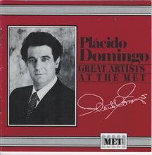 PLCIDO DOMINNGO 'Great Artists At The Met'- MET 102CD