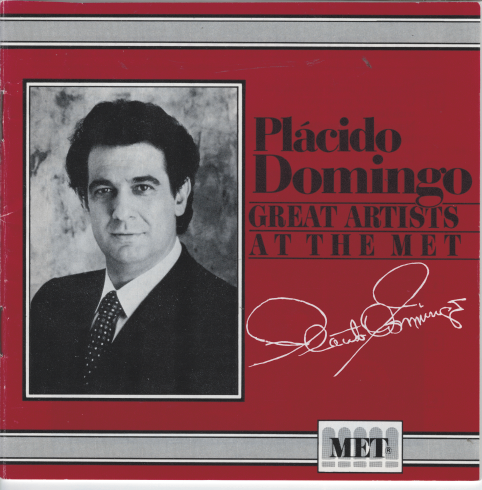 PLCIDO DOMINNGO 'Great Artists At The Met'- MET 102CD