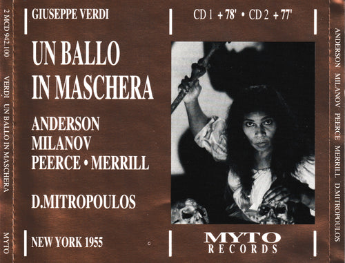 VERDI - Un Ballo In Maschera - 2MCD942.100
