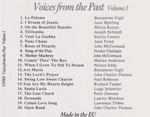 VOICES FROM THE PAST - VPCD-01