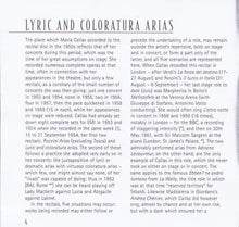 MARIA CALLAS 'Lyric & Coloratura Arias' 5 66458 2
