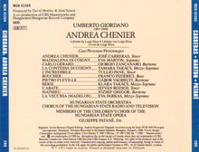 JOSE CARRERAS "Andrea Chenier" 2cd-M2K 42369