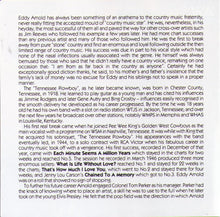EDDY ARNOLD - Early hits of "The Tennessee Plowboy" - CD AJA 5321