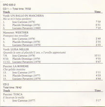 CARRERAS / DOMINGO / PAVAROTTI "Primi Tenori" 2-cd SRO 835-2