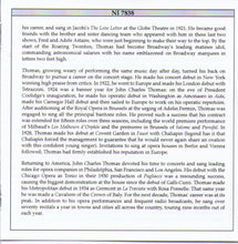 JOHN CHARLES THOMAS "An American Classic" - NI 7838