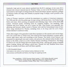 JOHN CHARLES THOMAS "An American Classic" - NI 7838