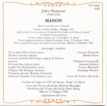 LUCIANO PAVAROTTI / MIRELLA FRENI "Manon" CD 54027