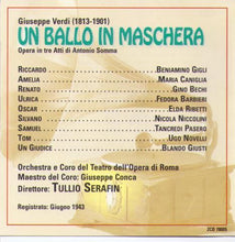 UN BALLO IN MASCHERA - Gigli/Caniglia/Bechi 2CD 78005 (2-cd Set)