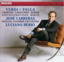 JOSE CARRERAS "Verdi-Falla-Songs" 432 889-2