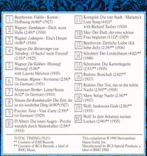 LOTTE LEHMANN - THE MET CENTENARIANS - MET 703 CD