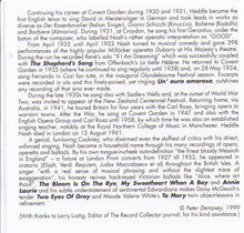 HEDDLE NASH - Serenade - CD AJA 5227