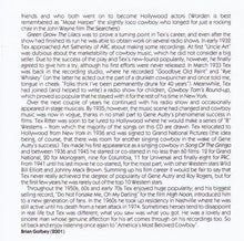 TEX RITTER 'Sing, Cowboy, Sing' CD AJA 5400