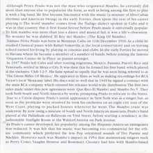 PEREZ PRADO - Cherry Pink & Apple Blossom White - PLATCD 710