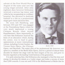 HEINRICH SCHLUSNUS - Schubert Lieder - NI 7883