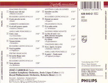 JOSE CARRERAS "Opera Arias" 426 643-2