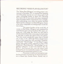 EARL HINES plays Duke Ellington - 2-CD-NW-361/2