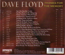 DAVE FLOYD "Thanks for the Memory" CDTS 115