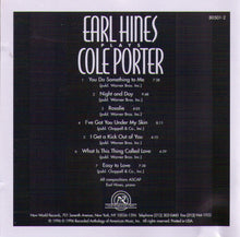 EARL HINES plays COLE PORTER - 1-CD-NW 80501