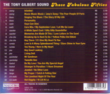 TONY GILBERT  "Those Fabulous 50's" - CDTS 170