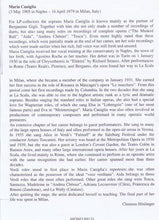 MARIA CANIGLIA 'Recital' 89131