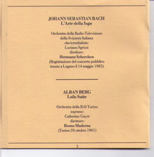 BACH / ALBAN BERG - 2CD-STR 13604-5