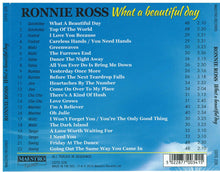RONNIE ROSS 'What a beautiful day' CDTS 228
