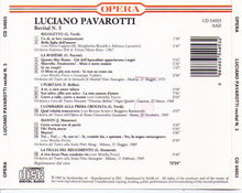 LUCIANO PAVAROTTI "Recital No. 3" CD 54053