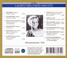 LAURITZ MELCHIOR - Recital - NI 7816