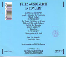 FRITZ WUNDERLICH in CONCERT - 1 MCD 932.78
