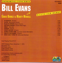 BILL EVANS "Waltz For Debby" - CD 53371