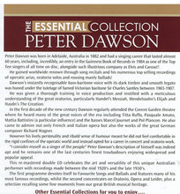 PETER DAWSON 'Essential Collection' (2-cd Set $29.95) AVC 1039