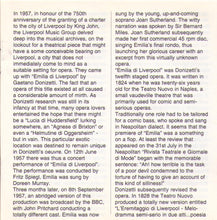 JOAN SUTHERLAND: "Emilia di Liverpool' - 1 MCD 915.45