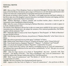 TOTI DAL MONTE 'RECITAL - CD 54512'