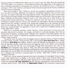 AMELITA GALLI-CURCI "Lo! Here The Gentle Lark" CD AJA 5201