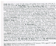 PAUL ROBESON - Ol' Man River - His 56 Finest - RTS 4116 2-cd Set