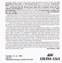 ROY ACUFF 'The King Of Country Music' CD AJA 5244