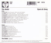 Tito Gobbi - Opera & Song - SBT 1019