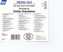 Walter Donaldson "Yes Sir, That's My Baby" - CD AJA 5206