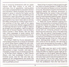 DAME EVA TURNER "Opera Arias and Songs" 7 69791 2