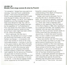 MIRELLA FRENI 'Un Bel Di' Puccini Scenes & Arias 478 0368 (2-CD Set $29.95)