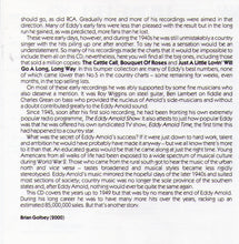 EDDY ARNOLD - Early hits of "The Tennessee Plowboy" - CD AJA 5321