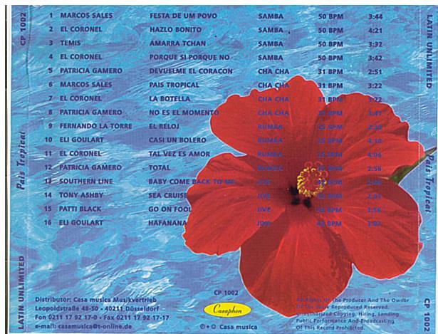 CASA MUSICA 'Paris Tropical' - CP 1002
