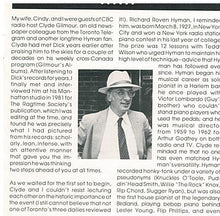 DICK HYMAN 'Live from Toronto's Cafe des Copains' - MACD 622