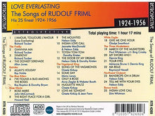 RUDOLF FRIML 'Love Everlasting' RTR 4269