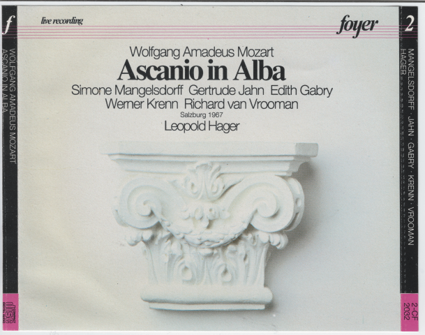 MOZART 'Asciano in Alba'/Messe in do maggiore - 2-CF 2032