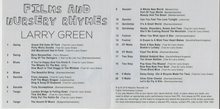 LARRY GREEN 'Films & Nursery Rhymes' CDTS 262