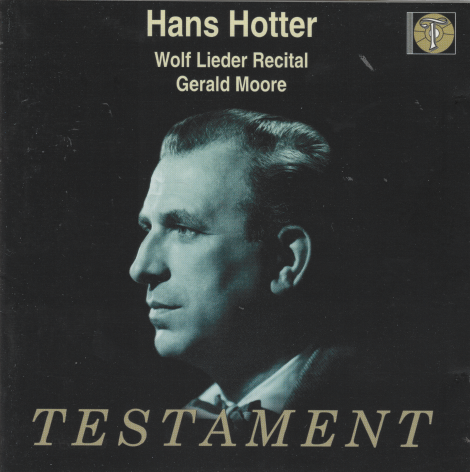 HANS HOTTER 'Wolf Lieder Recital/Gerald Moore SBT 1197