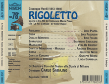 VERDI: RIGOLETTO - 2CD 78003