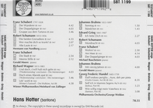 HANS HOTTER 'The Early EMI Recordings - SBT 1199