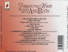 ANN BLYTH 'Deep In My Heart' - SPEC 1029
